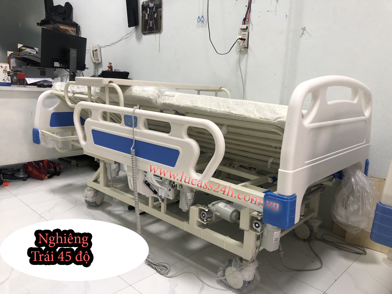 Giường lucass GB4 nghiêng trái