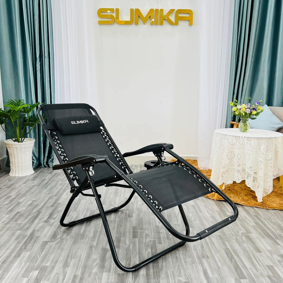 Ghế xếp thư giãn Sumika 179A khung tròn