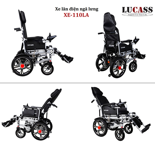 Xe lăn điện có thể nằm ngữa Lucass XE-110LA(S802)