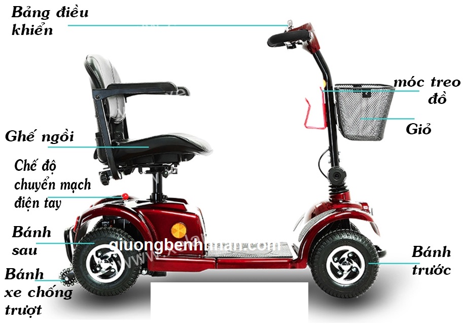 Xe Lăn 4 Bánh Scooter Tajermy TJM-XT04