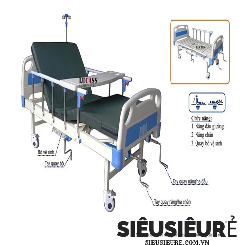 Giường 3 tay quay lucass Gb-T43