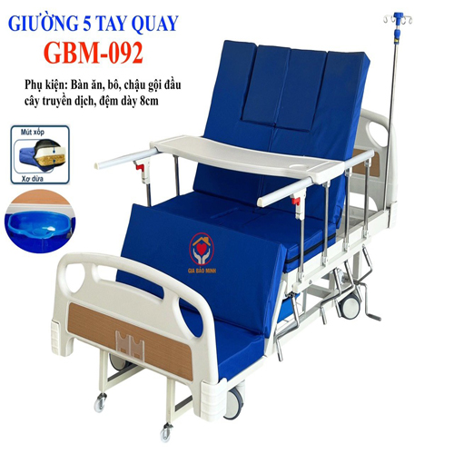 Giường 5 tay quay đa năng giá rẻ GBM-092