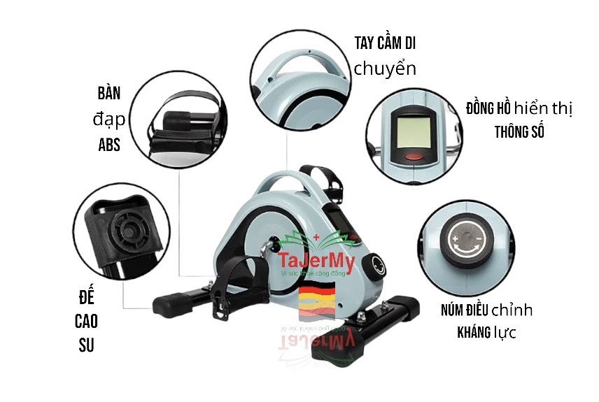 Bàn Đạp Có kháng Lực Tập Tay Chân Tajermy TD001PC