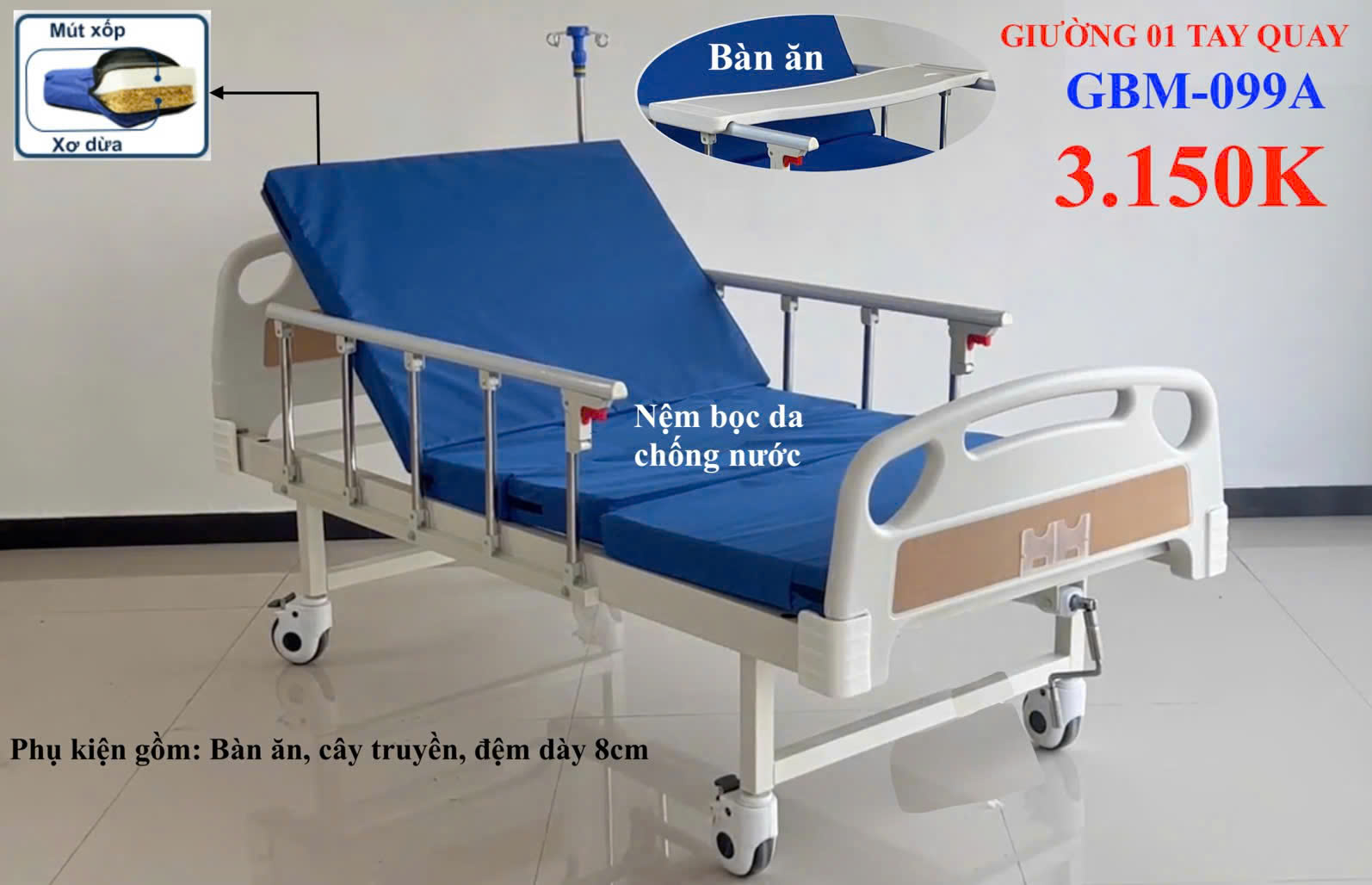 Mua bán giường bệnh nhân y tế giá phù hợp nhất