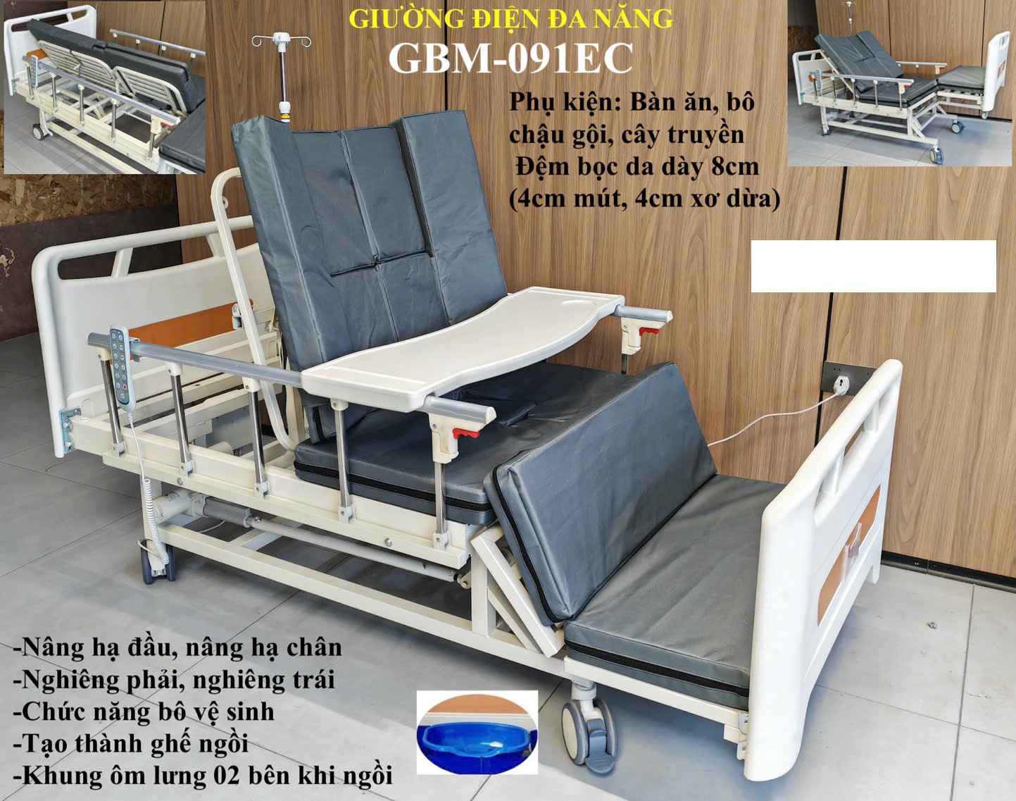 Giường y tế dùng điện đa chức năng GBM-091EC