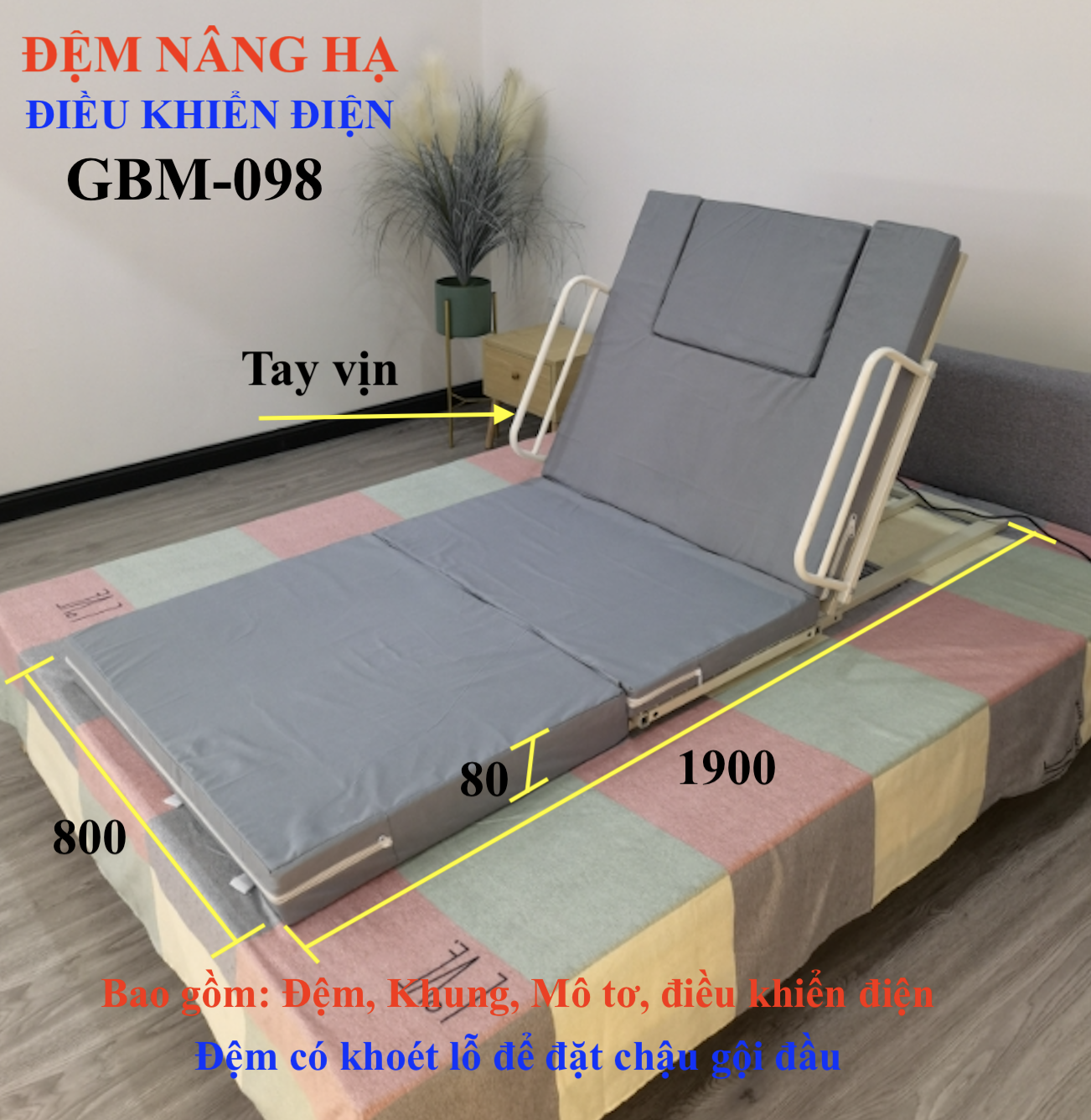 Nệm nâng hạ tự động GBM-098